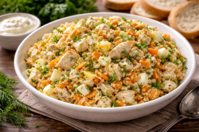 Невероятный салат из жареного минтая: сварить яйца и добавить простые ингредиенты &mdash; готовьте сразу тазик