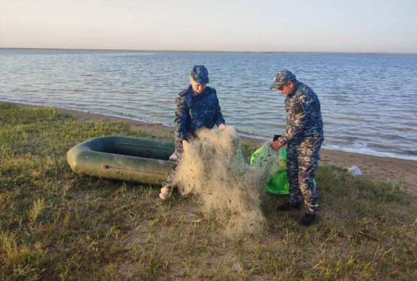 Более 3,5 км сетей изъяли у рыбаков в Акмолинской области