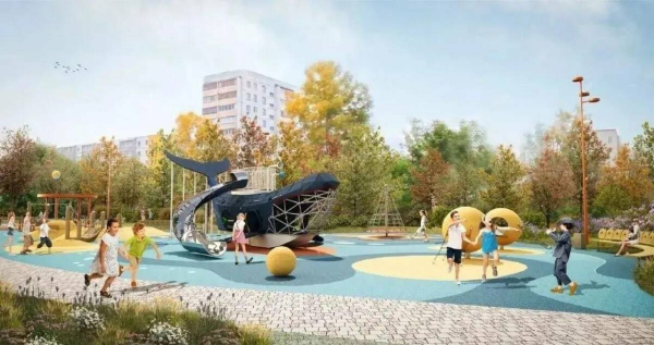 В Бугульме завершается первый этап благоустройства Детского парка