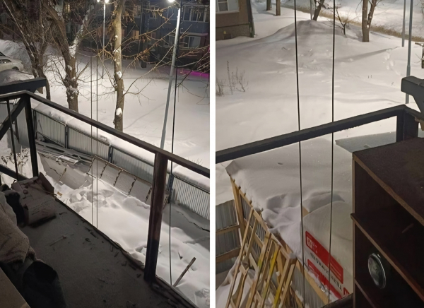 У жительницы Казани снесли балкон из-за ремонта дома за новым театром Камала