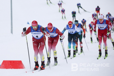Сборная Татарстана выиграла мужскую эстафету на чемпионате России по лыжам