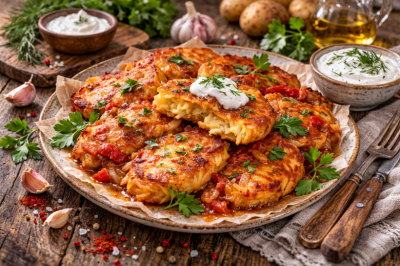 Натерла картошку, выдавила чуток чеснока &mdash; и в духовку. Лепёшки &laquo;Пиканта&raquo; &mdash; поджарые, ароматные и без лишней мороки