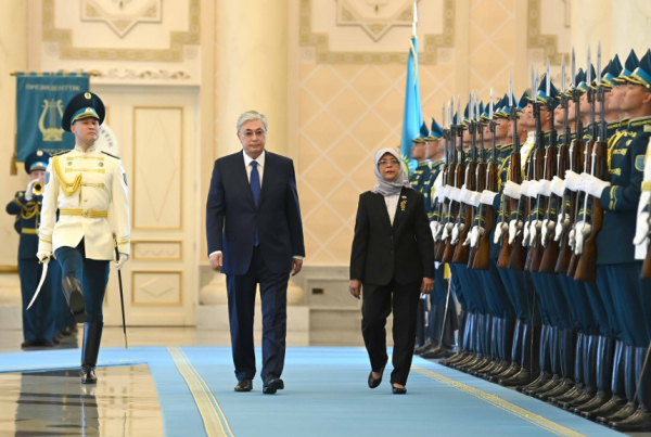 Торжественная церемония встречи Президента Сингапура состоялась в Акорде
