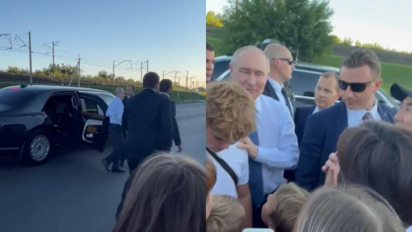 Путин остановил кортеж и вышел к детям, пожелав им хороших оценок 12/08/2026 &ndash; Новости