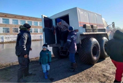 Из-за паводка эвакуировали жителей костанайского села Карамырза