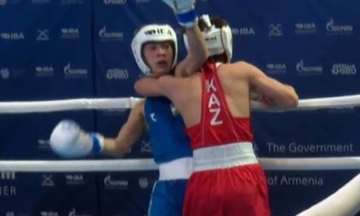 Разгромом закончился бой чемпиона Азии из Казахстана с узбекистанцем на юниорском ЧМ-2023 по боксу