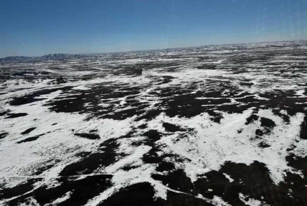 Четверть территории Карагандинской области остается еще под снегом
