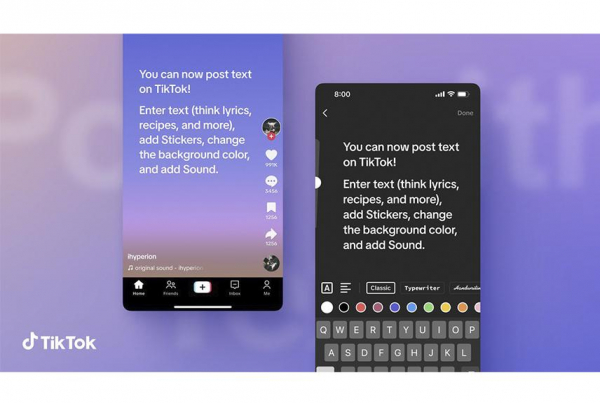 TikTok представил формат текстовых публикаций