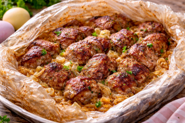 Беру килограмм шейки и готовлю, как шашлык, в духовке: классный рецепт в рукаве и нежнейшее мясо