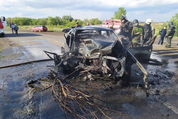 Водитель авто сгорел заживо в Караганде