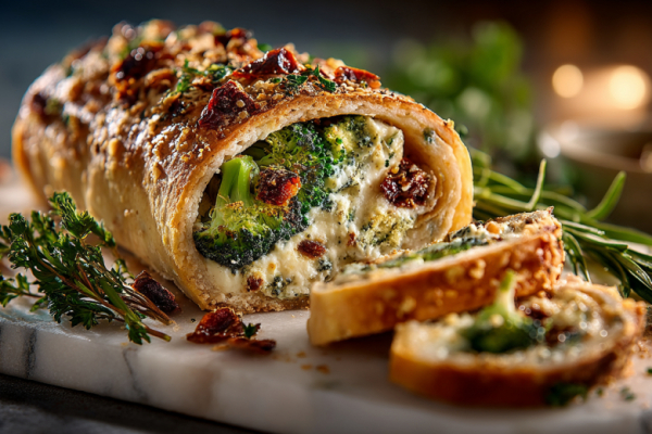 Гости не поверили, что в этом нежном рулете спрятана брокколи, &mdash; пришлось раскрывать секрет