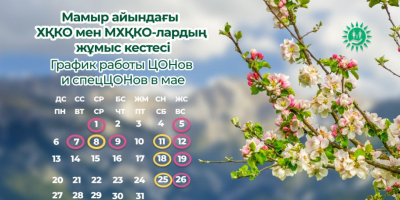 График работы ЦОНов и спецЦОНов в праздничные дни