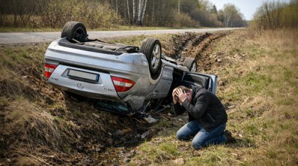 На закруглении дороги водитель гнал &laquo;Мерс&raquo;, как по прямой